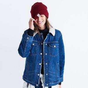 Madewell Oversized Jean Jacket - Sherpa Edition